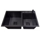 Cuba Gourmet Dupla Quadrada 78x43cm em aço inox Black - Construinox
